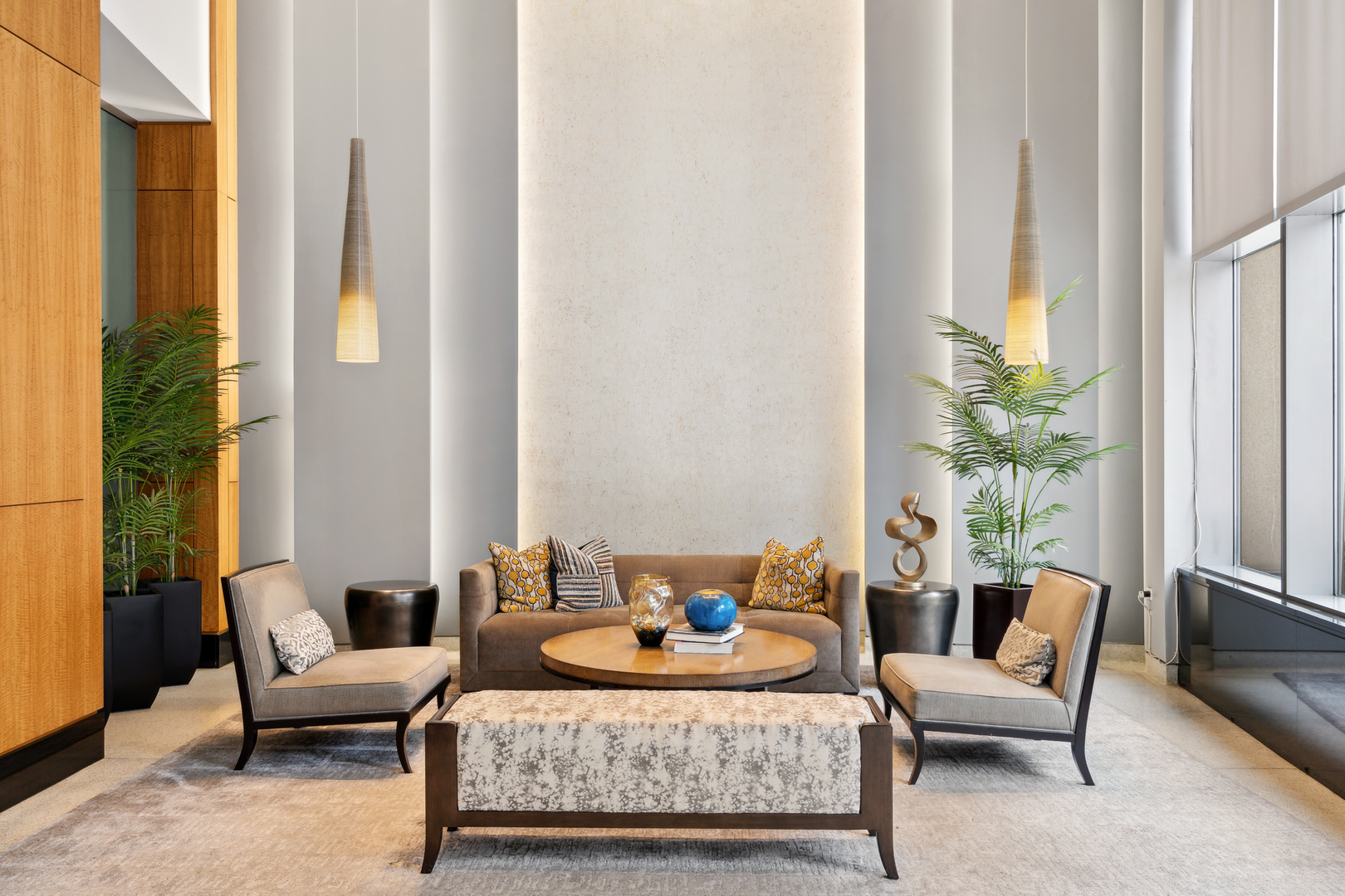 100 East 14th Street, Unit 1203 Chicago, IL 60605 - Photo 3 of 28 a living room with furniture and a large window