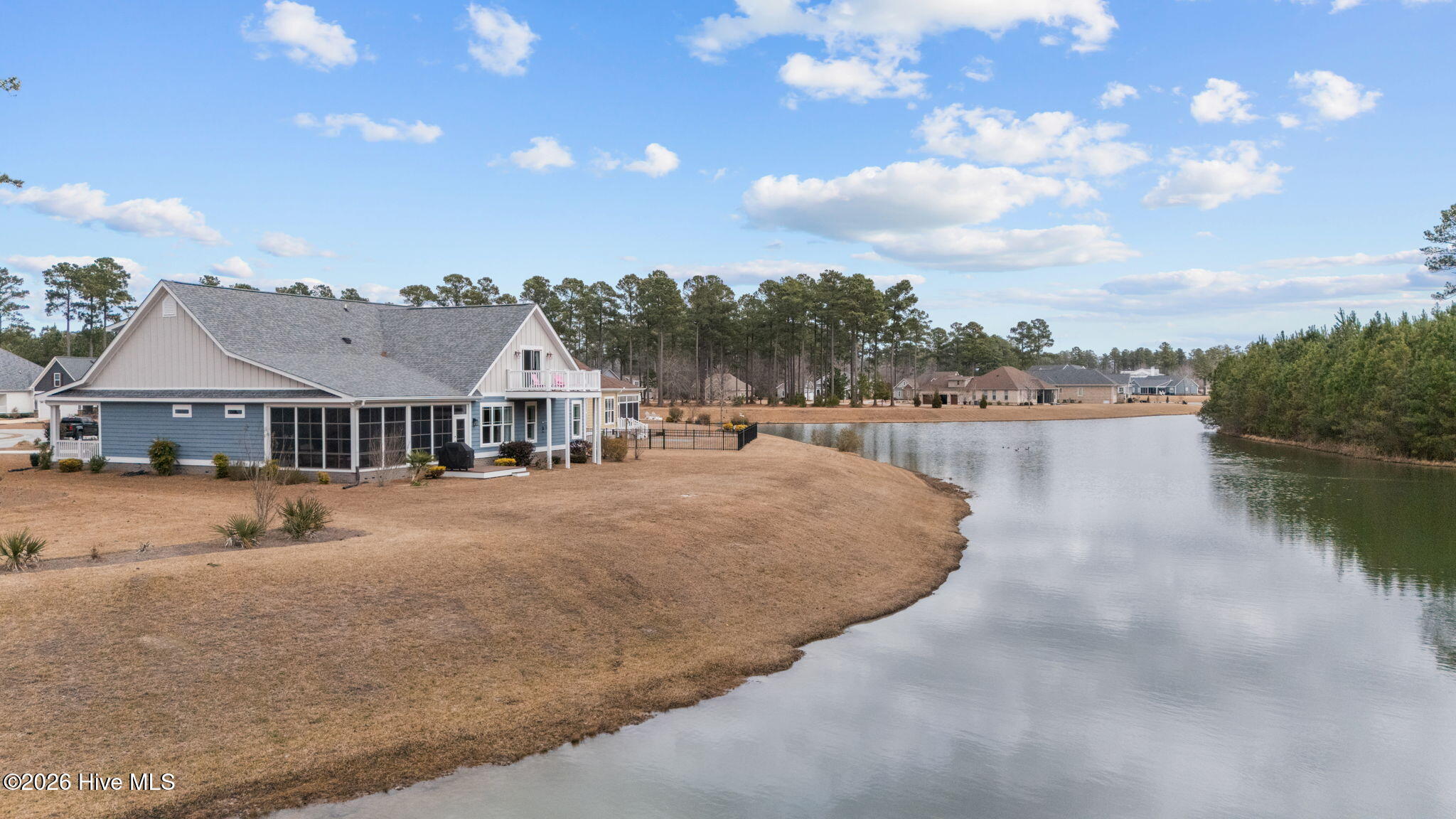 back of house on lake