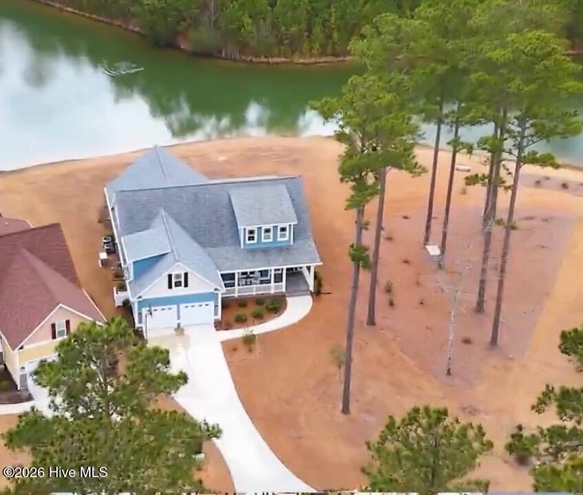 3012 Watercrest Loop New Bern, NC 28562 - Photo 8 of 84 front of house aerial with lake