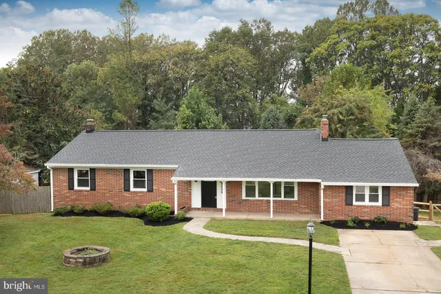 front view of a house and a yard
