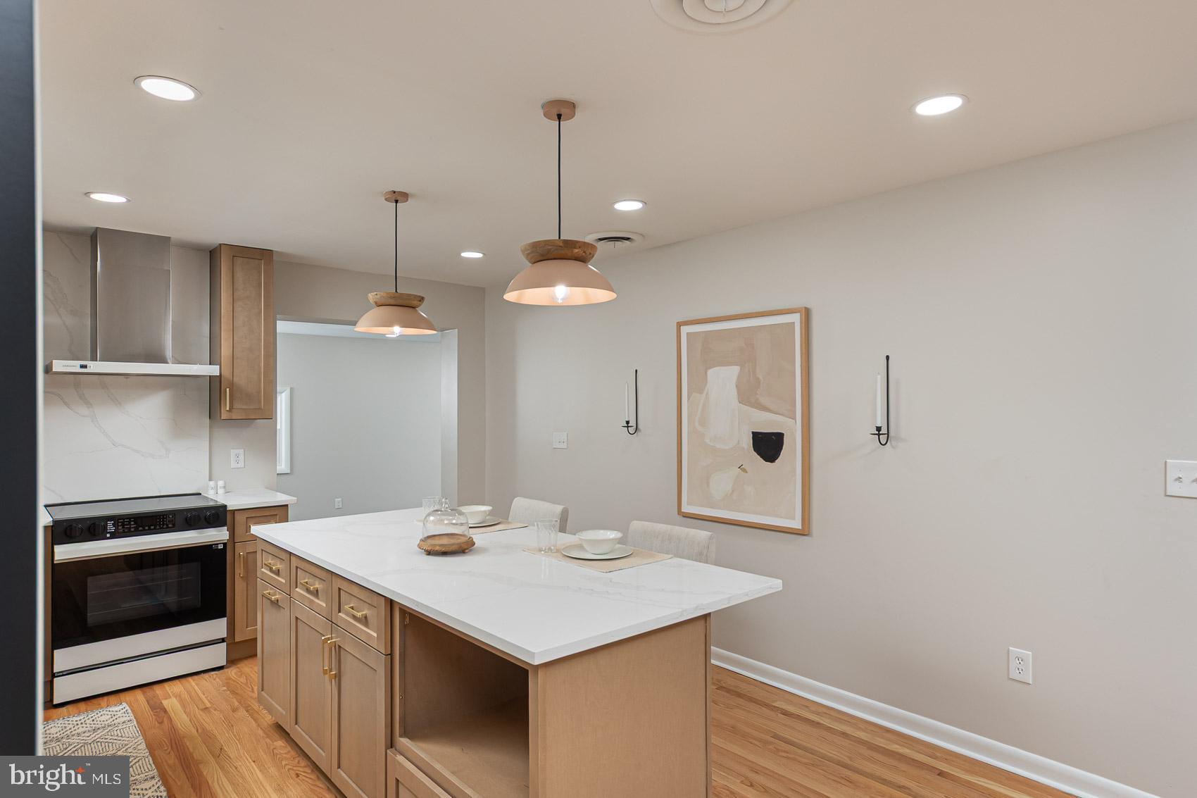 9508 Buckhorn Road Baltimore, MD 21234 - Photo 8 of 40 Modern kitchen with stylish island and art.