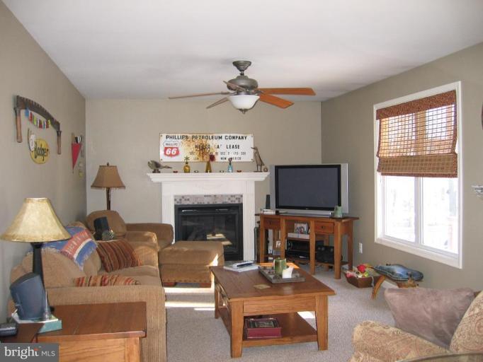 2511 Fairmount Road Hampstead, MD 21074 - Photo 5 of 30 a living room with furniture a fireplace and a flat screen tv