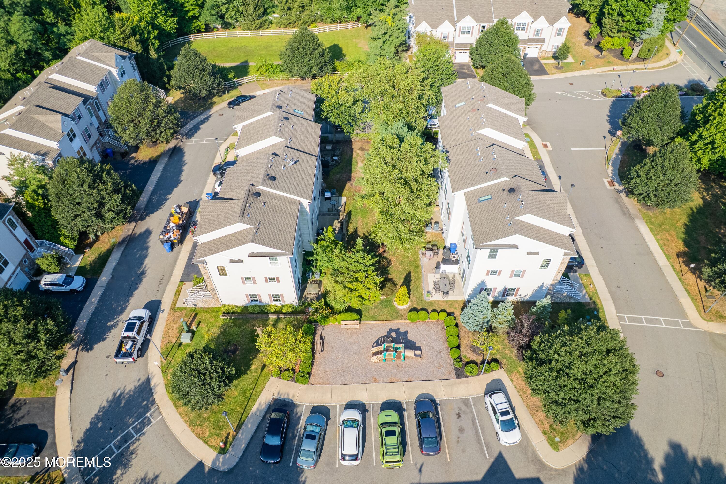 19 Russell Court Matawan, NJ 07747 - Photo 24 of 29 an aerial view of residential houses with outdoor space