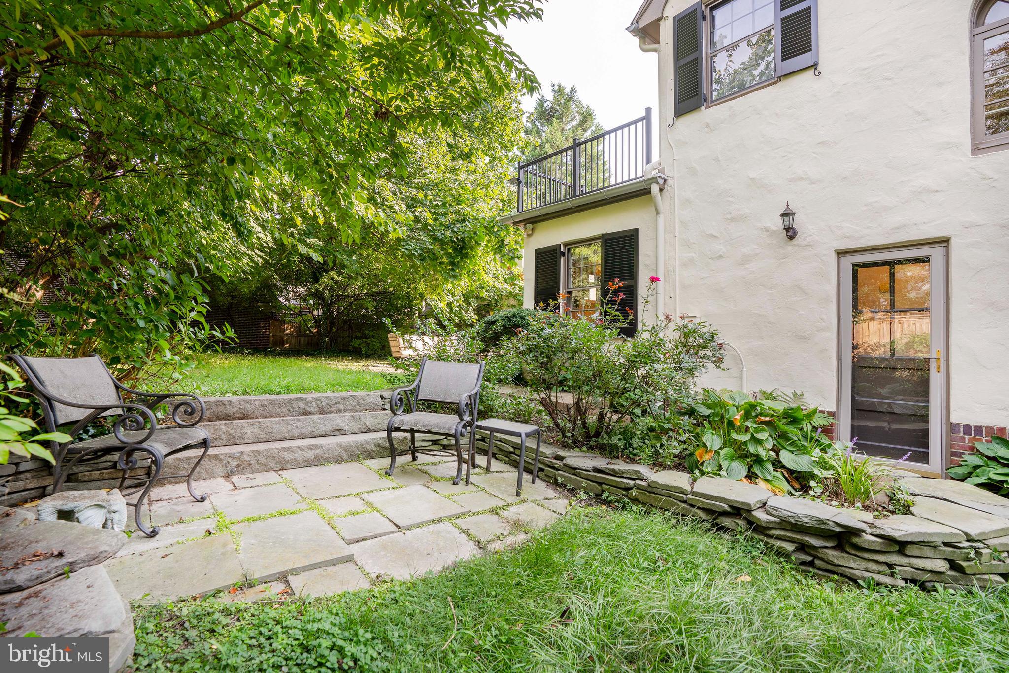 726 Nottingham Road Wilmington, DE 19805 - Photo 23 of 67 Slate patio in sunken garden ideal for outdoor fun