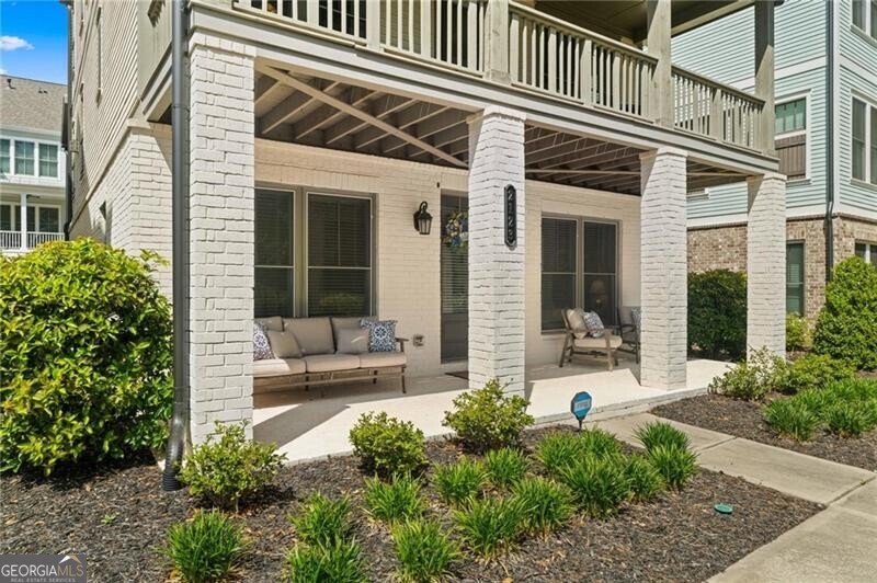 2123 Cortland Road Alpharetta, GA 30004 - Photo 2 of 47 Front Door with beautiful porch looking out over greenspace.