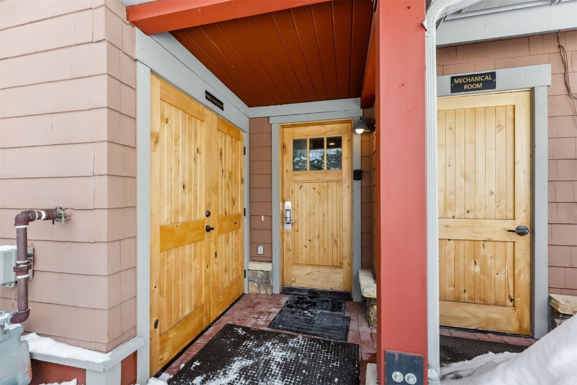 35 Tip Top Trail, Unit 6500 Keystone, CO 80435 - Photo 36 of 47 a view of a bathroom with a shower and a door