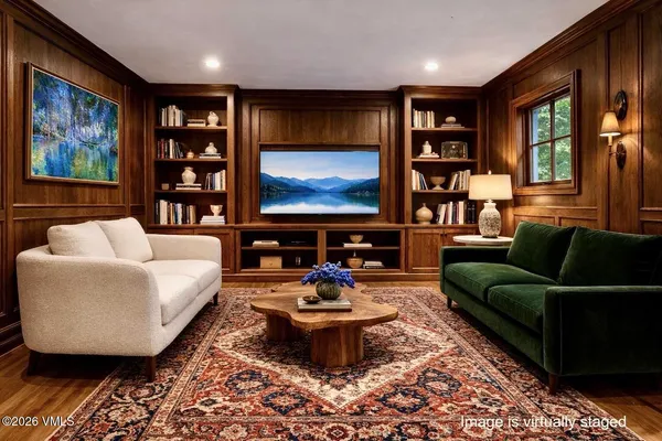 a view of a bench in the patio