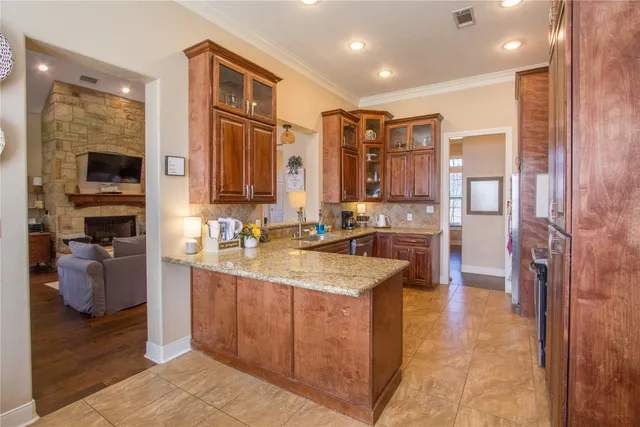 a bathroom with a sink double vanity and a shower