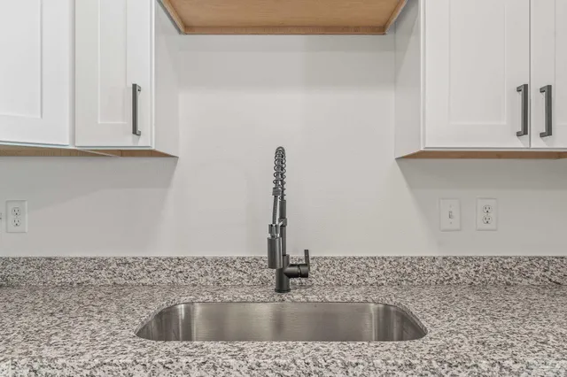 a close view of sink and tap