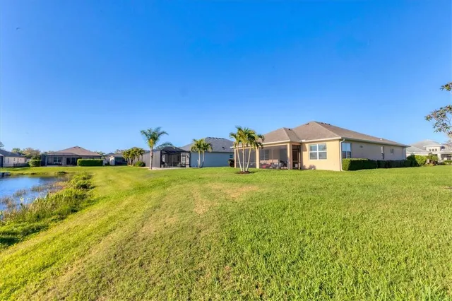 a view of a city with a houses with outdoor space