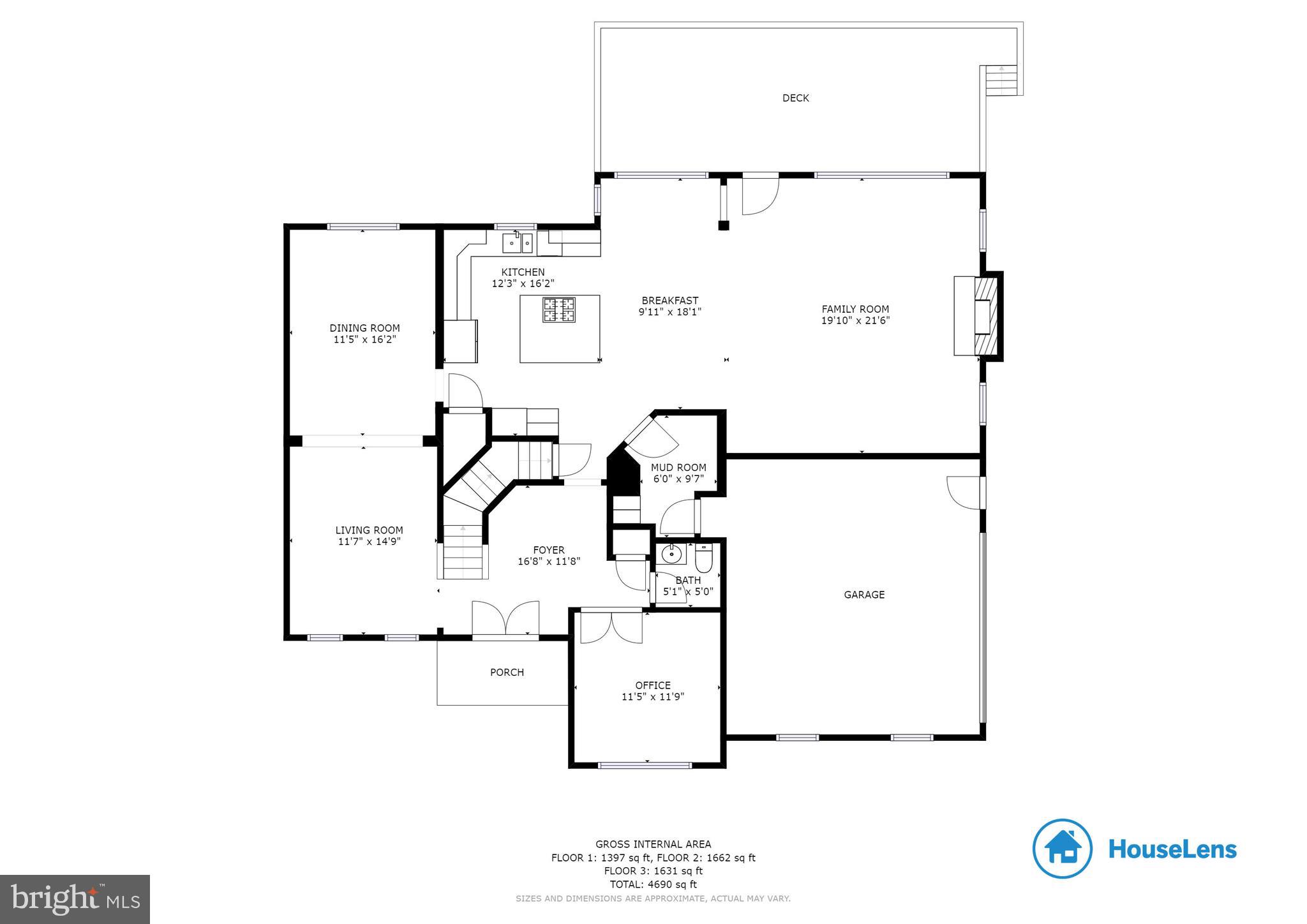 20240 McNamara Road Poolesville, MD 20837 - Photo 57 of 59 Floor Plan 1st floor