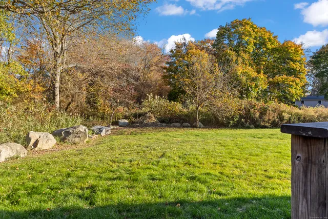 a view of an outdoor space and a yard