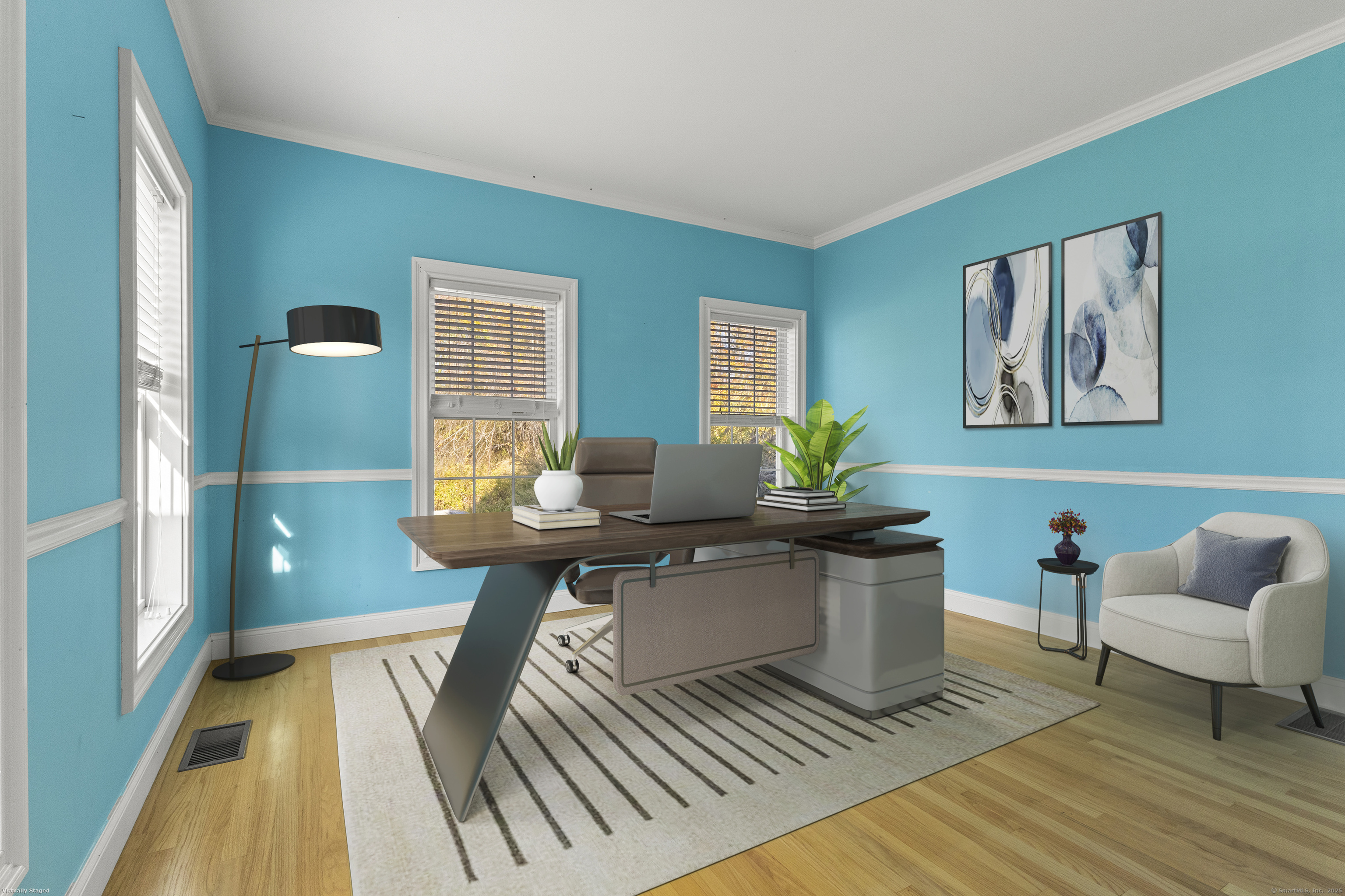 5 Two Mile Hill Road Waterford, CT 06385 - Photo 7 of 21 a workspace with wooden floor