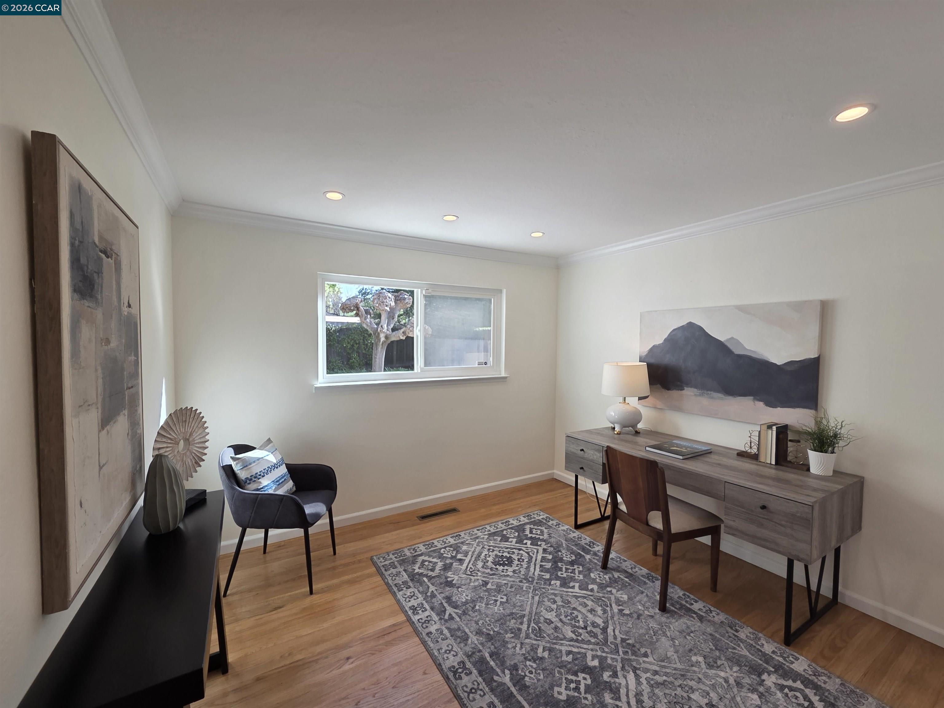 414 Peppertree Road Walnut Creek, CA 94598 - Photo 19 of 49 a workspace room with furniture and wooden floor