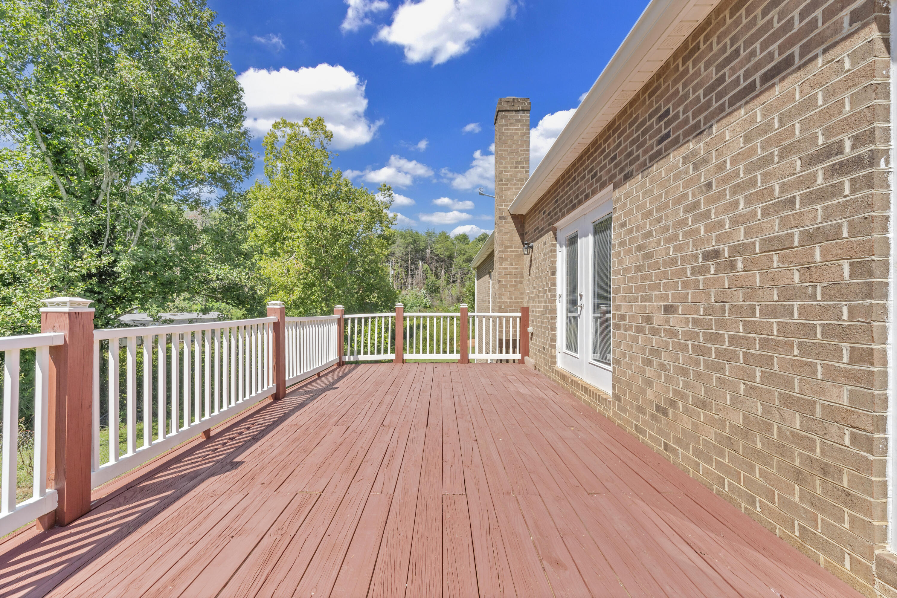 319 Cooks Knob Road Ferrum, VA 24088 - Photo 29 of 80 a view of deck with wooden floor and fence