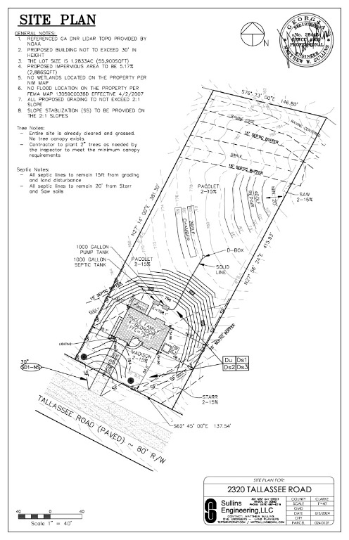 2320 Tallassee Road Athens, GA 30607 - Photo 26 of 27 Site Plan