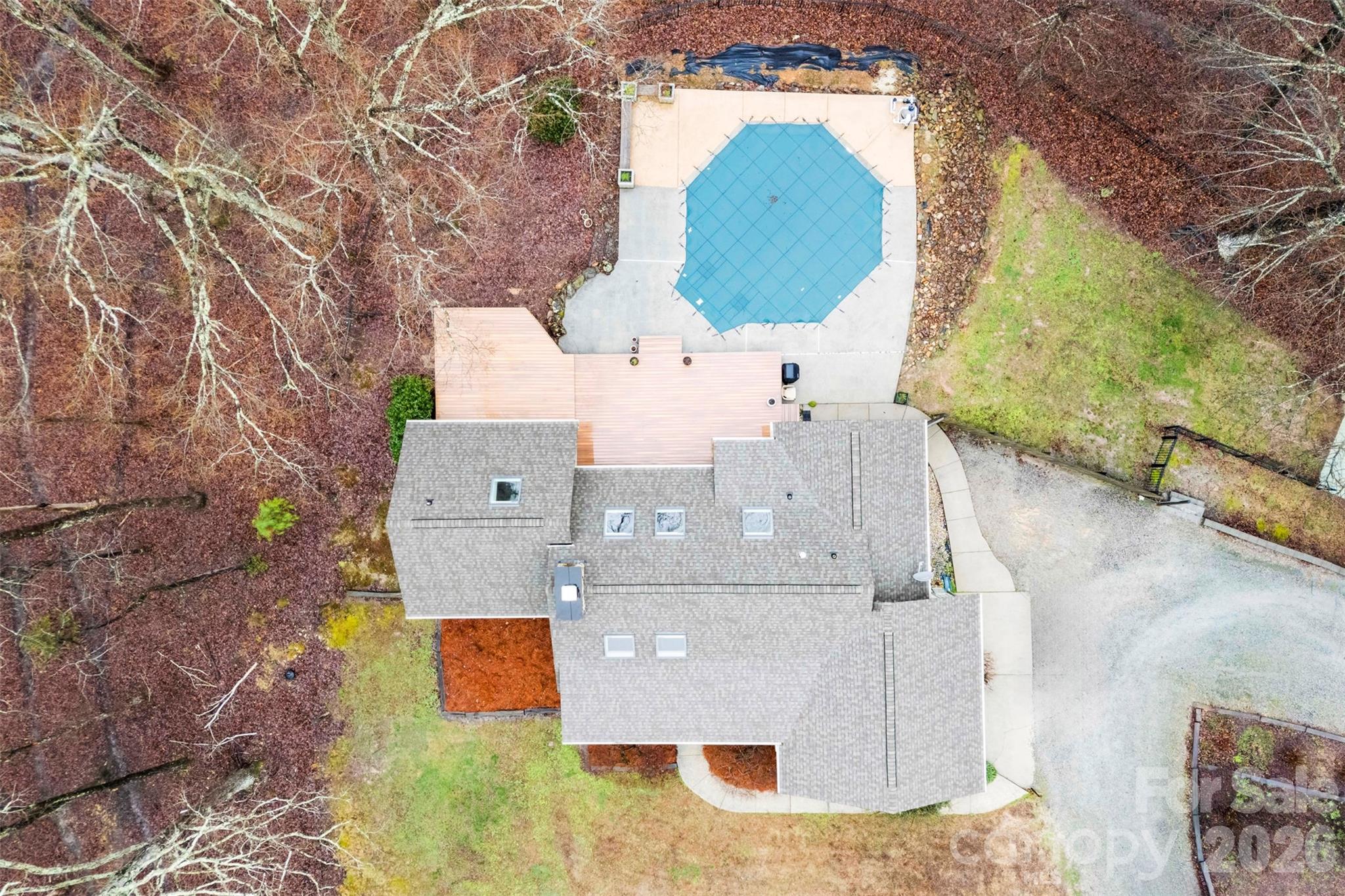 4242 John Ritchie Road Iron Station, NC 28080 - Photo 24 of 46 an aerial view of residential houses with outdoor space
