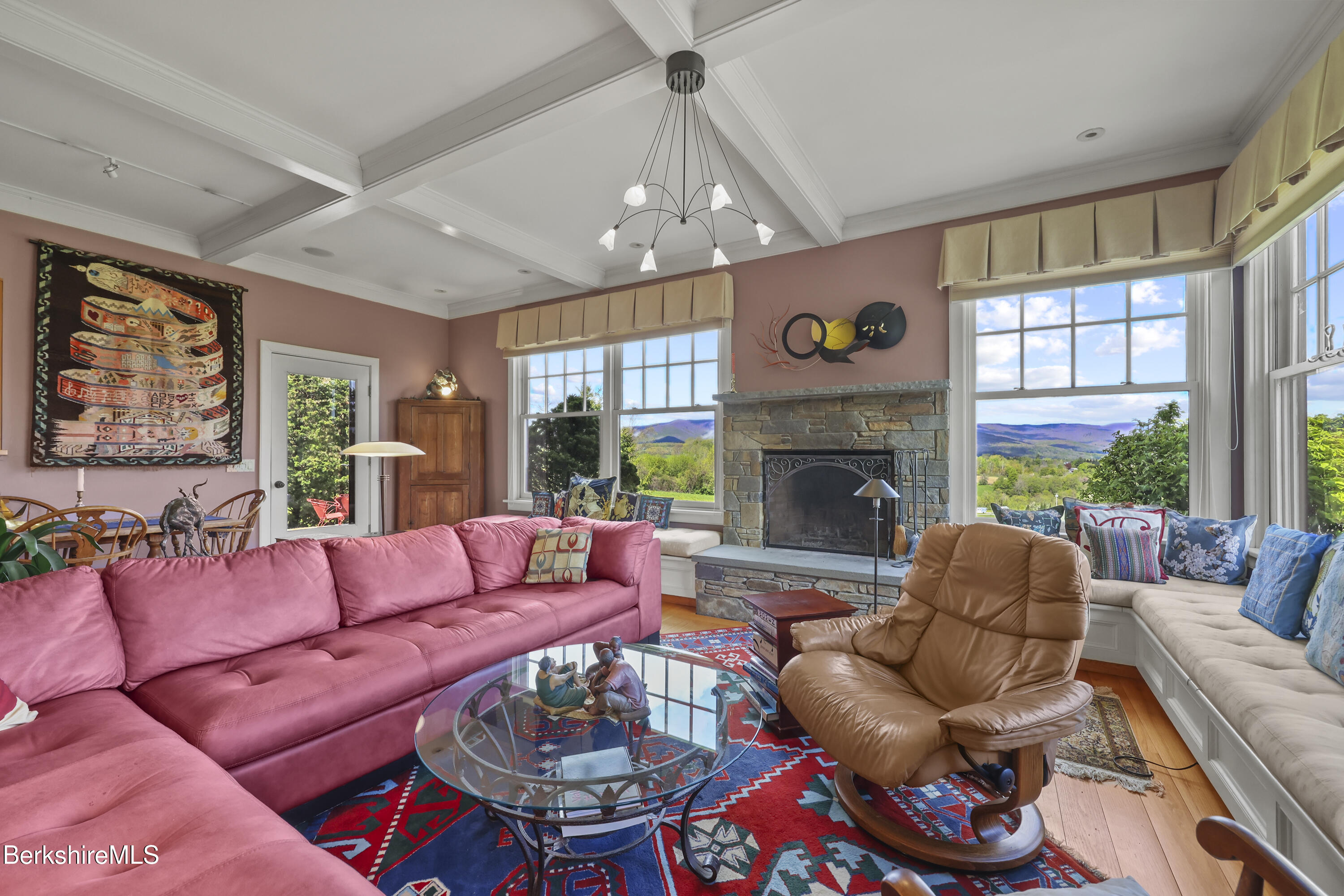 821 Pattison Road North Adams, MA 01247 - Photo 14 of 68 a living room with furniture a fireplace and a large window