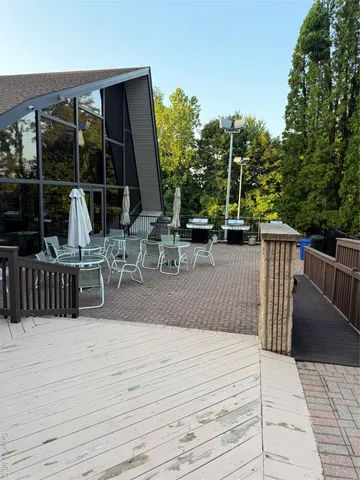 a view of outdoor space with seating area