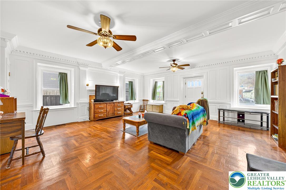 22 South 1st Street Bangor, PA 18013 - Photo 14 of 79 a living room with furniture kitchen view and a window