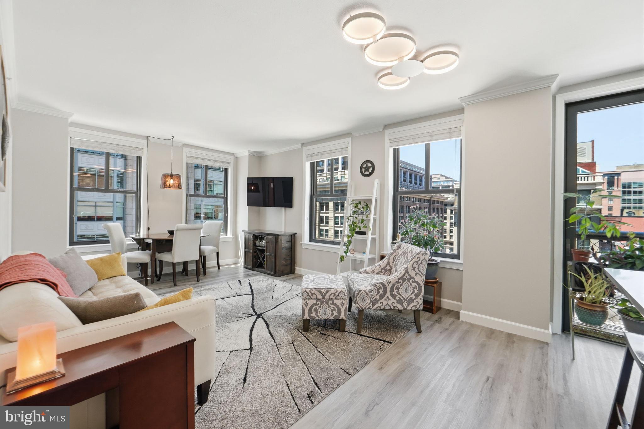 631 D Street Northwest, Unit 633 Washington, DC 20004 - Photo 11 of 40 Welcome to your corner unit with a view