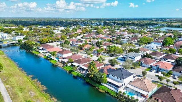 an aerial view of a city