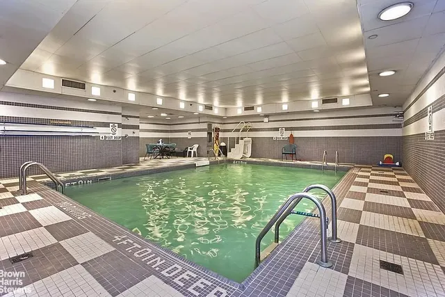 a view of a bathroom with a bathtub