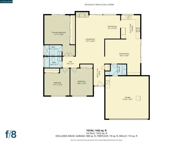 $1,250,000 | 783 Cattail Court, Walnut Creek, CA 94598