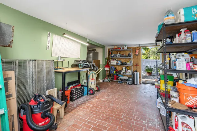 a view of a storage in a room