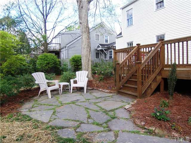 104 West Whitaker Mill Road Raleigh, NC 27608 - Photo 23 of 25 View of the slate Patio which extends your entertaining area. Patio/Deck