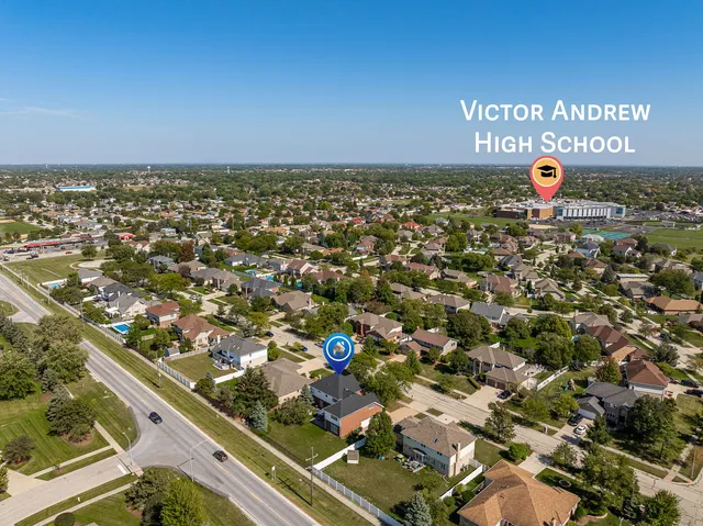 an aerial view of beach