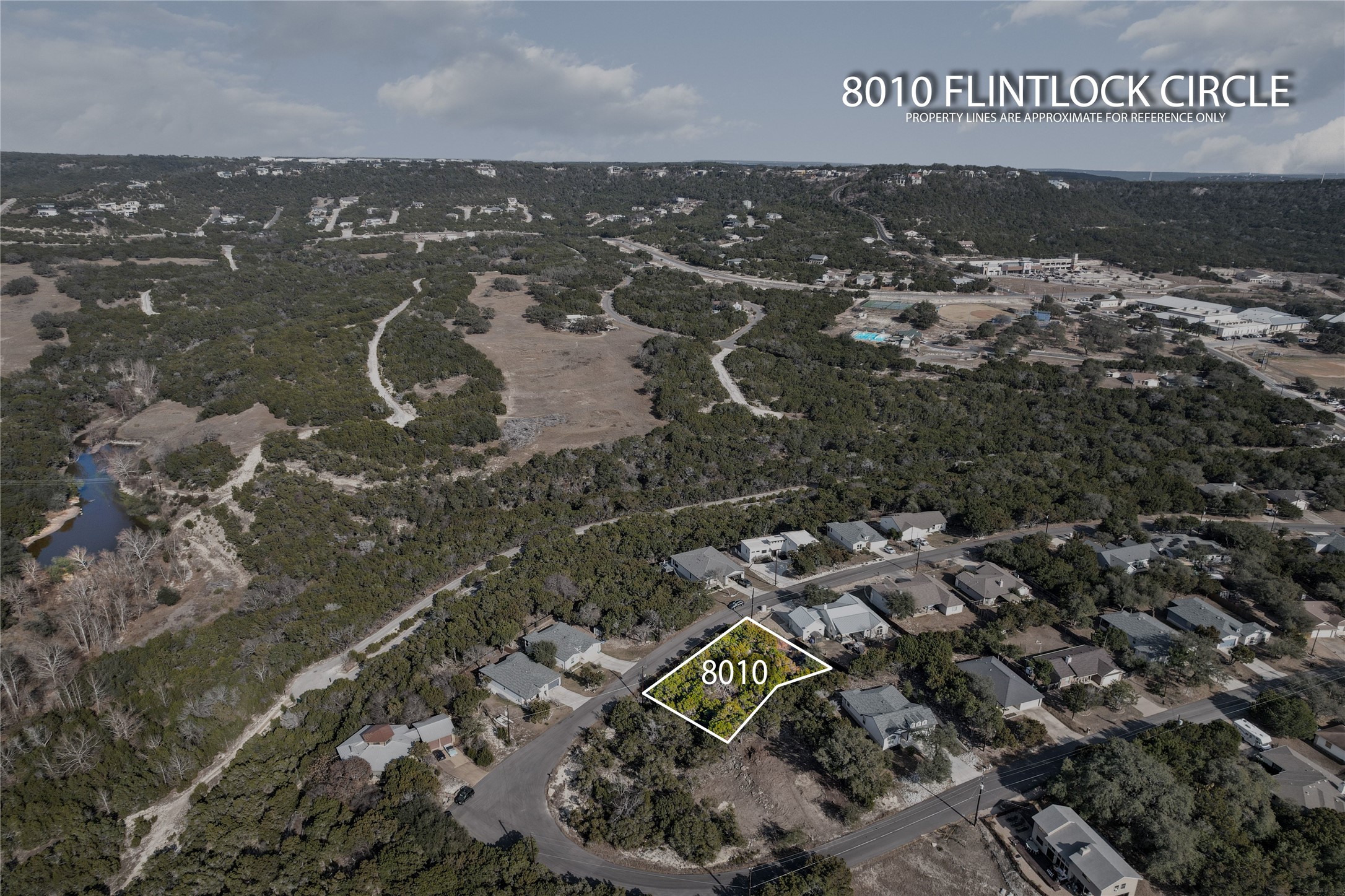 8010 Flintlock Circle Lago Vista, TX 78645 - Photo 10 of 15 an aerial view of a city