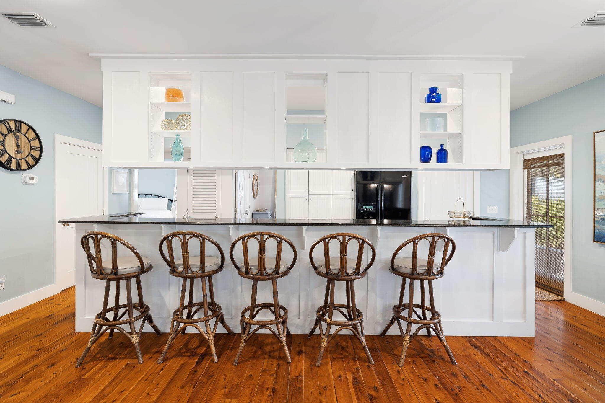 18 Kareny Lane Inlet Beach, FL 32461 - Photo 17 of 48 a kitchen with cabinets and wooden floor