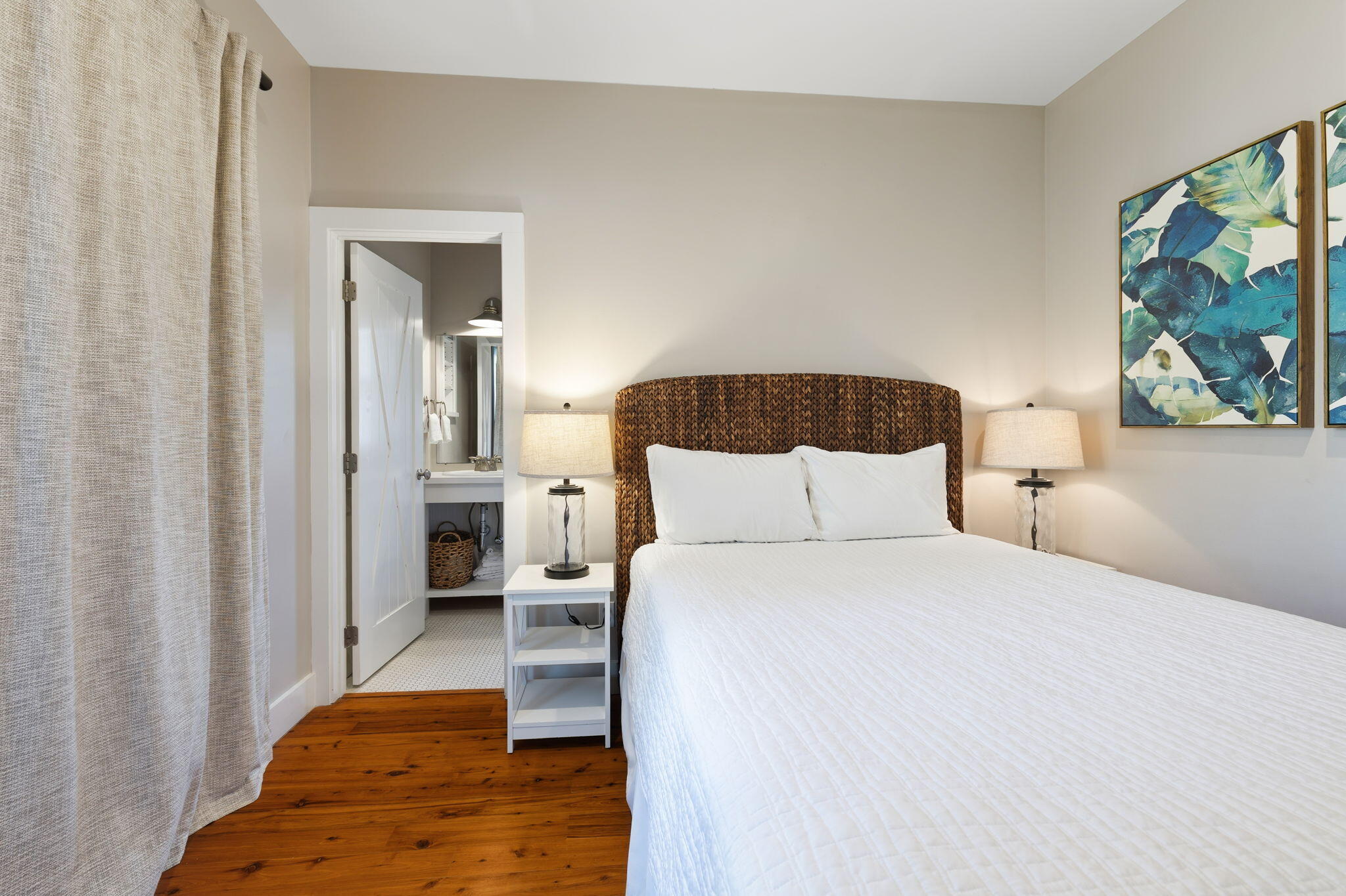 18 Kareny Lane Inlet Beach, FL 32461 - Photo 24 of 48 a bedroom with a bed and a painting on the wall