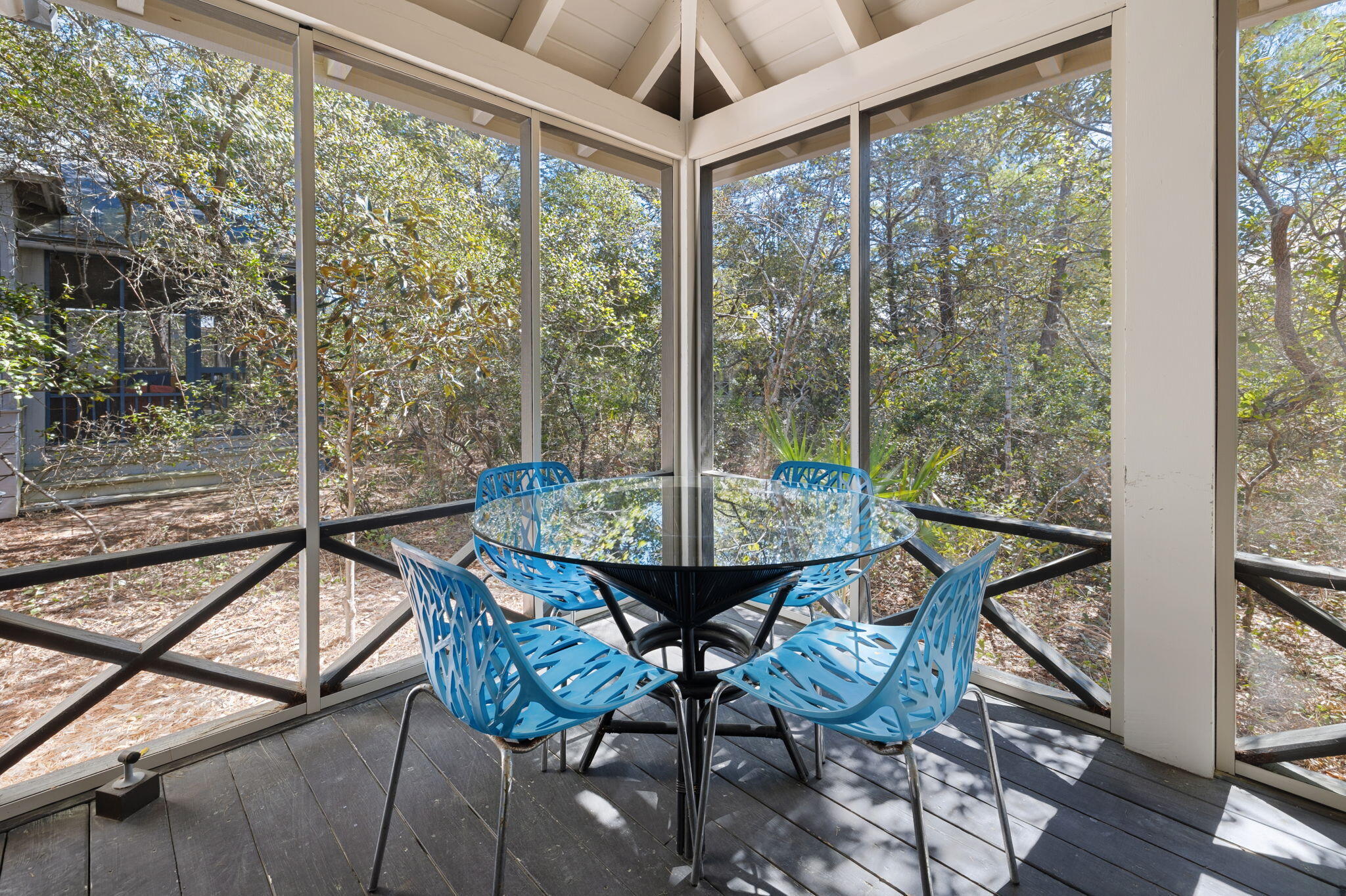 18 Kareny Lane Inlet Beach, FL 32461 - Photo 35 of 48 a view of a chairs and table in the balcony