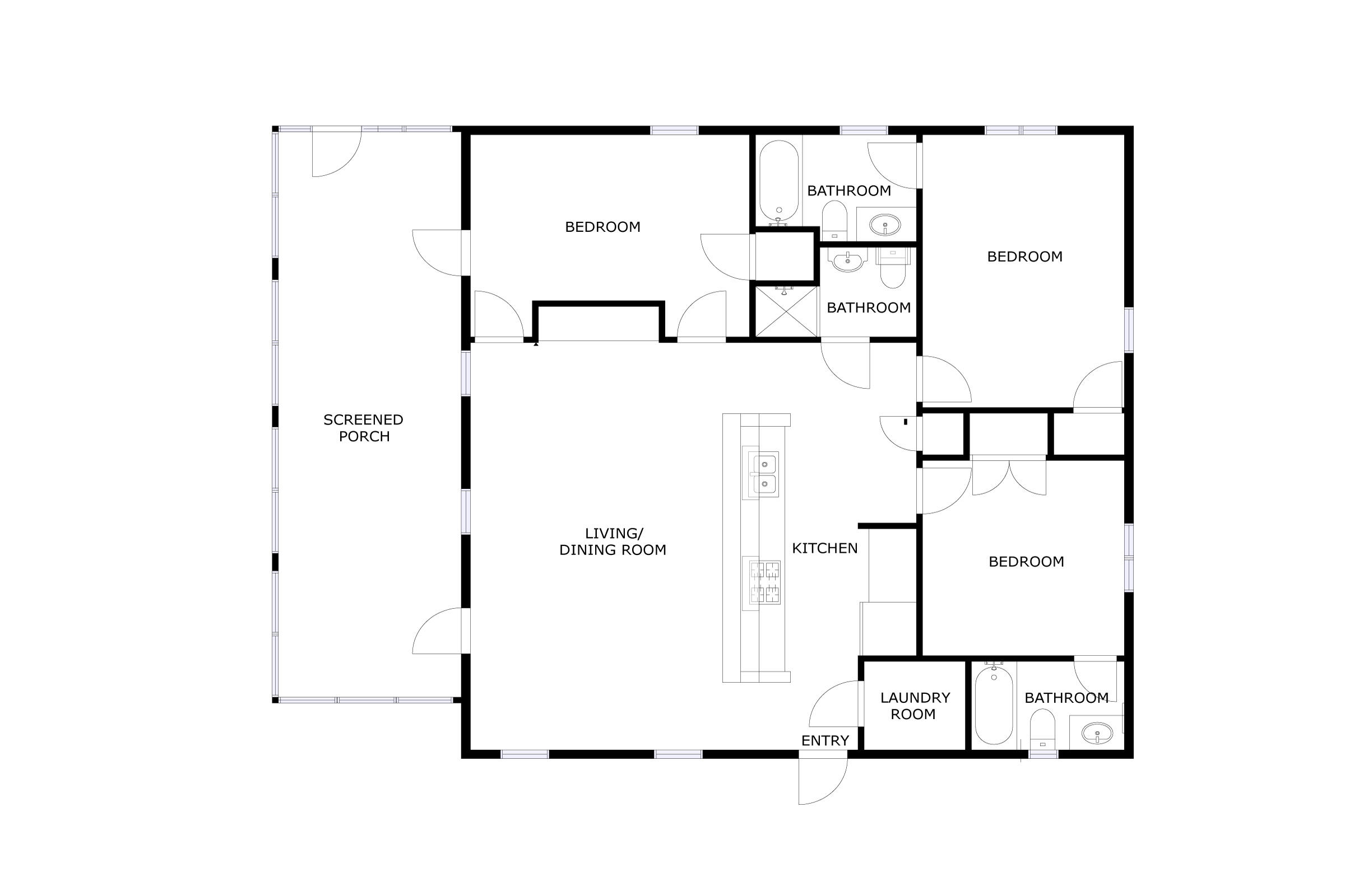 18 Kareny Lane Inlet Beach, FL 32461 - Photo 48 of 48 a picture of a floor plan