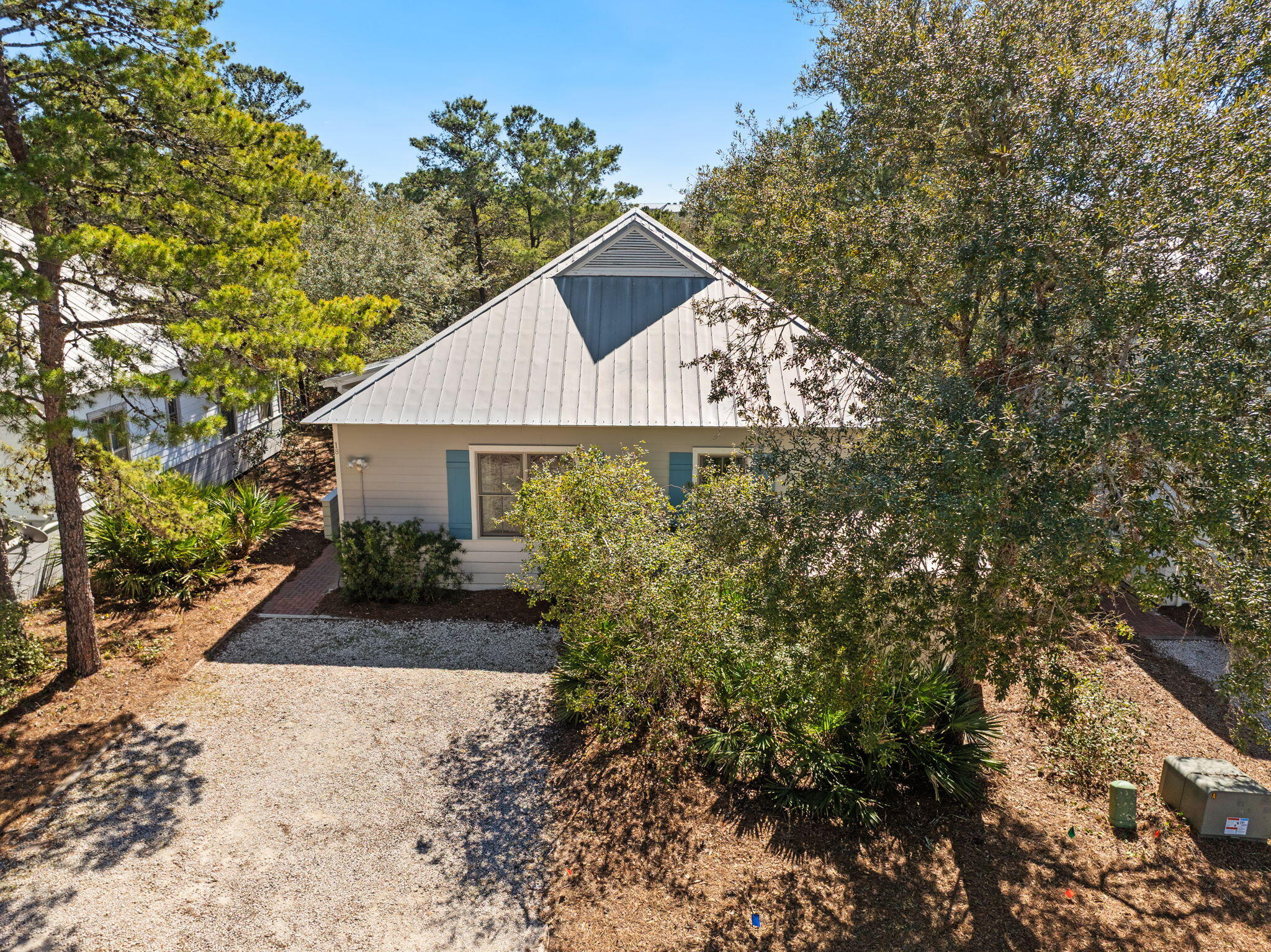 18 Kareny Lane Inlet Beach, FL 32461 - Photo 38 of 48 a front view of house with yard and green space
