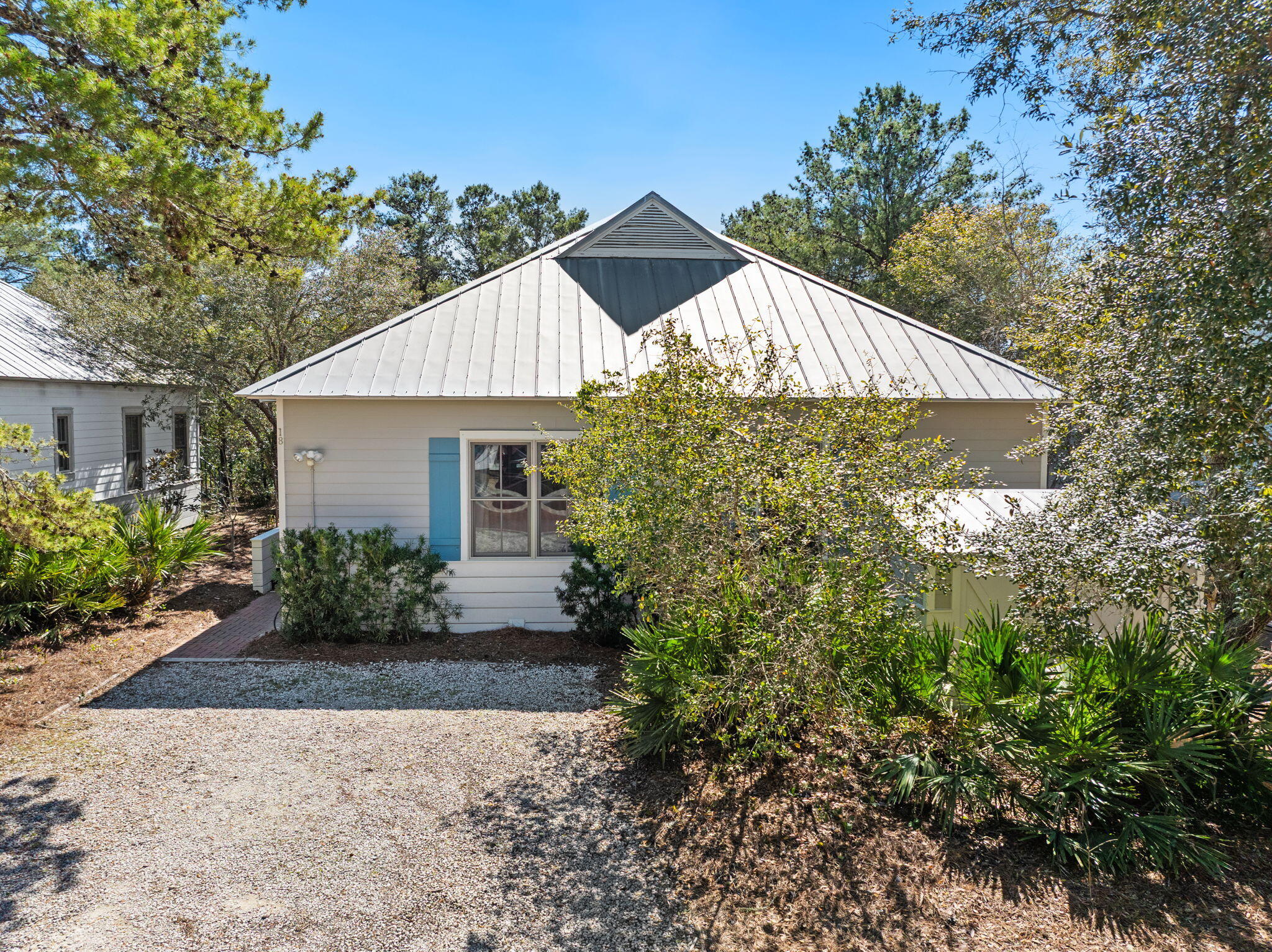 18 Kareny Lane Inlet Beach, FL 32461 - Photo 42 of 48 a front view of house with yard and green space