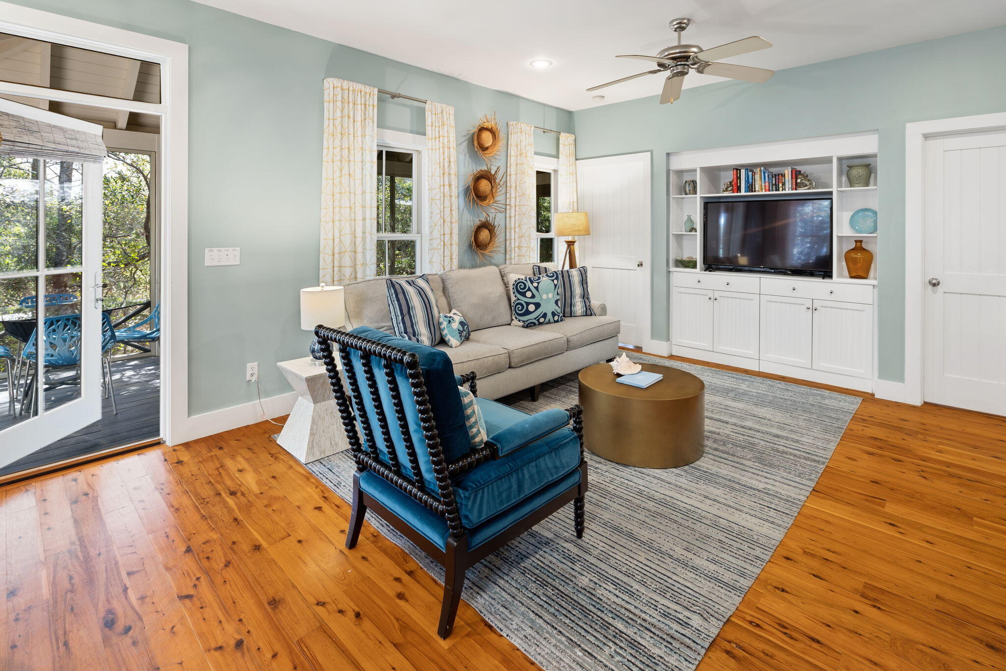 18 Kareny Lane Inlet Beach, FL 32461 - Photo 8 of 48 a living room with furniture and a flat screen tv