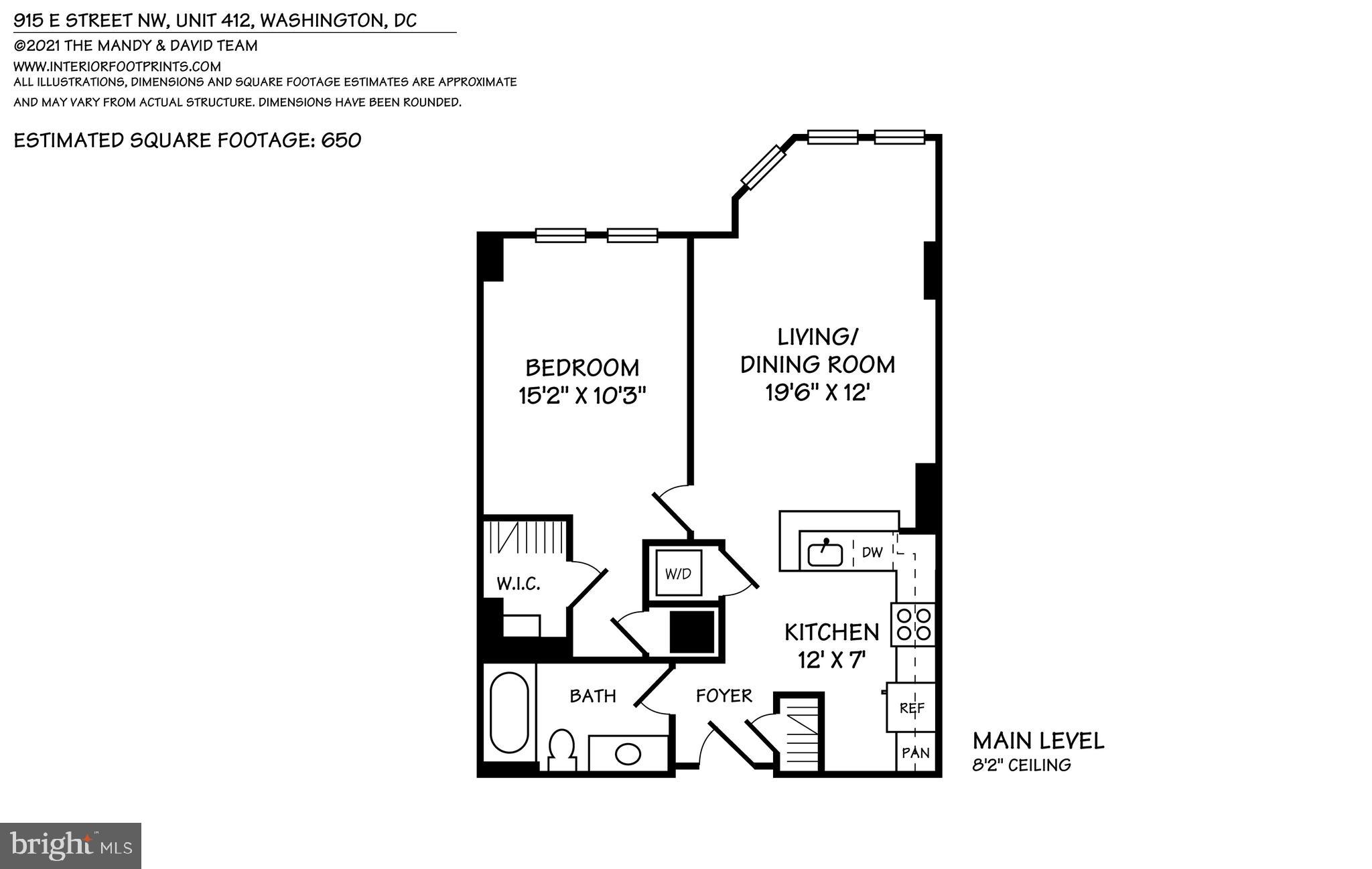915 E Street Northwest, Unit 412 Washington, DC 20004 - Photo 20 of 20 Floorplan