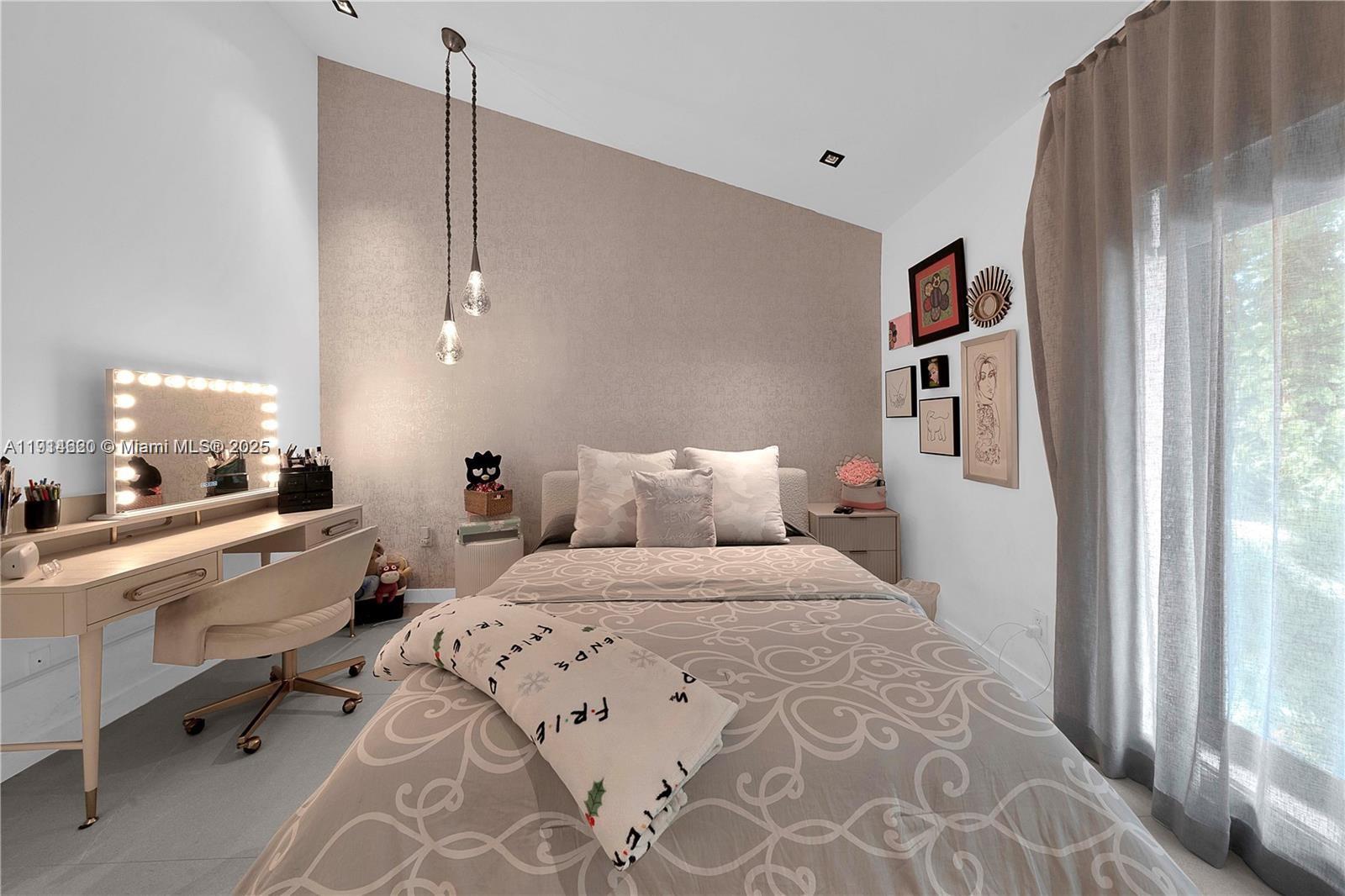 3760 Douglas Road Miami, FL 33133 - Photo 54 of 70 a bed room with a bed and a large window