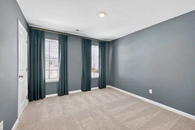 a view of a livingroom with a window