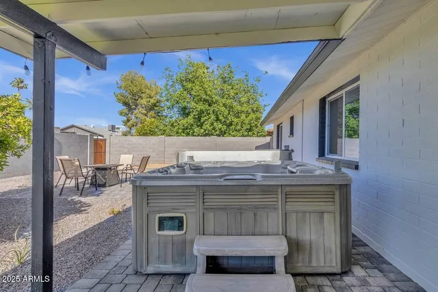a view of kitchen with furniture and fireplace