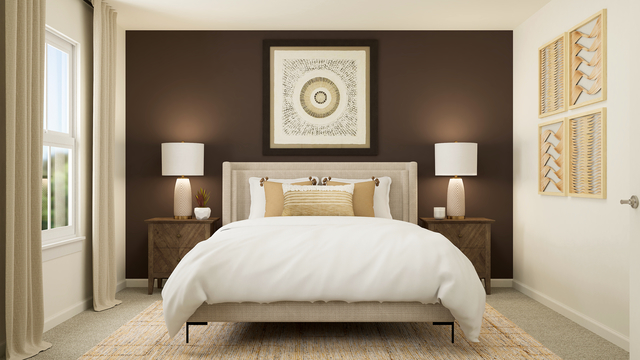 102 Ellis Road Algonquin, IL 60102 - Photo 24 of 45 a bedroom with a bed and a lamp on table with wooden floor