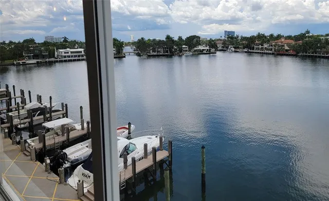 a view of a city with tall buildings