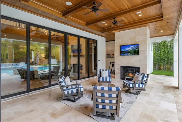 a view of a park with a bench