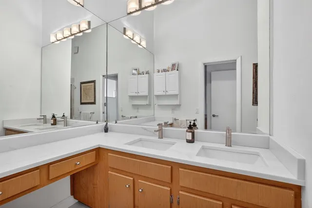 an aerial view of a city with lots of residential buildings