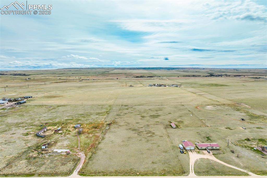 10165 McClelland Road Calhan, CO 80808 - Photo 21 of 25 Aerial view with a rural view
