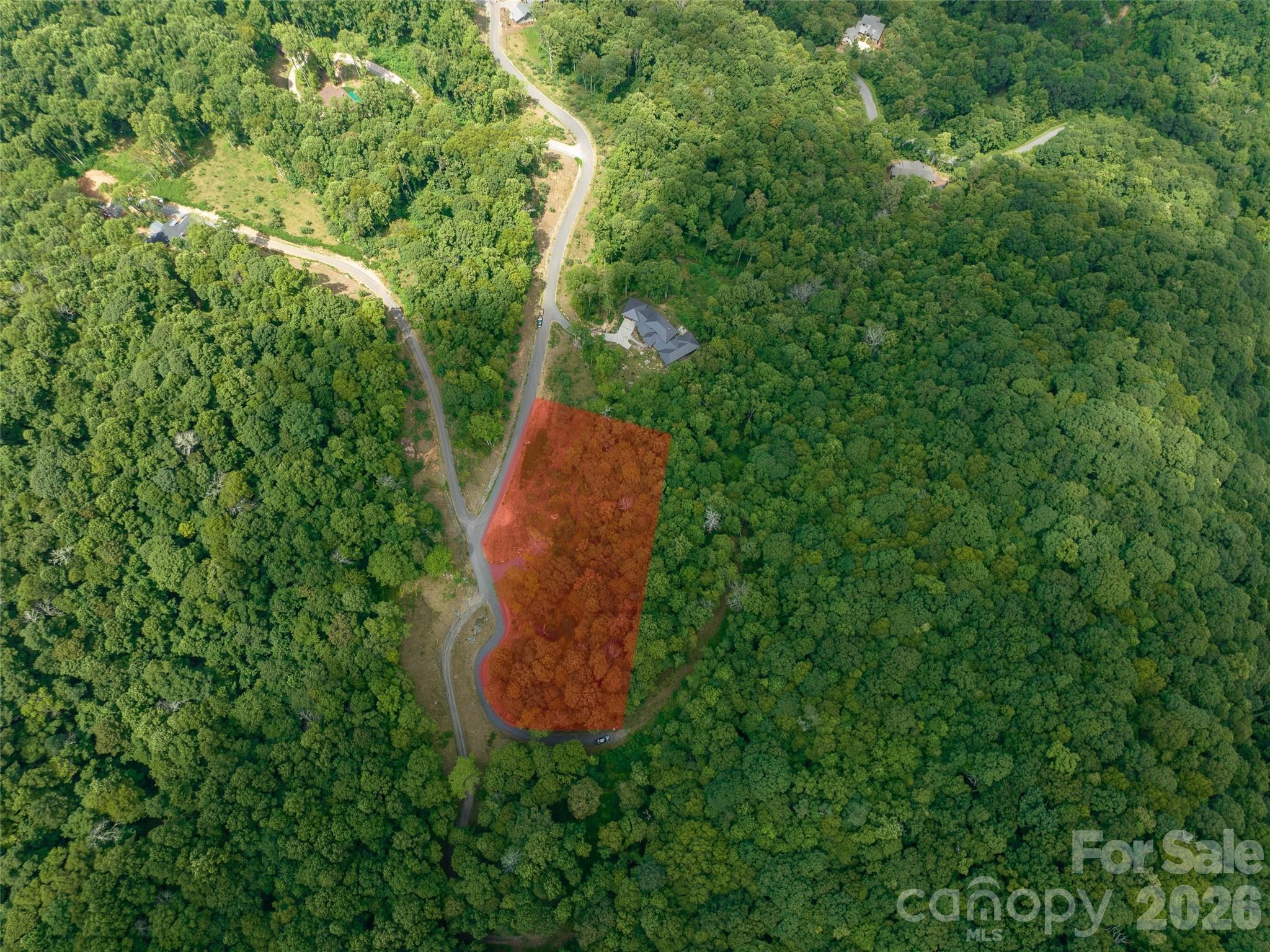 1394 Daydream Ridge Swannanoa, NC 28778 - Photo 3 of 31 an aerial view of a house with a yard and large trees