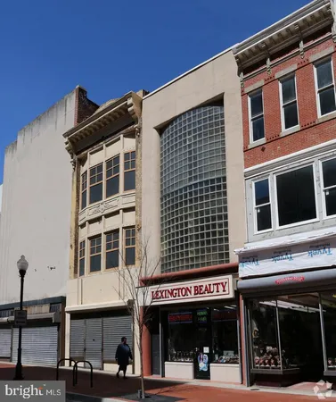 a view of a building with a window